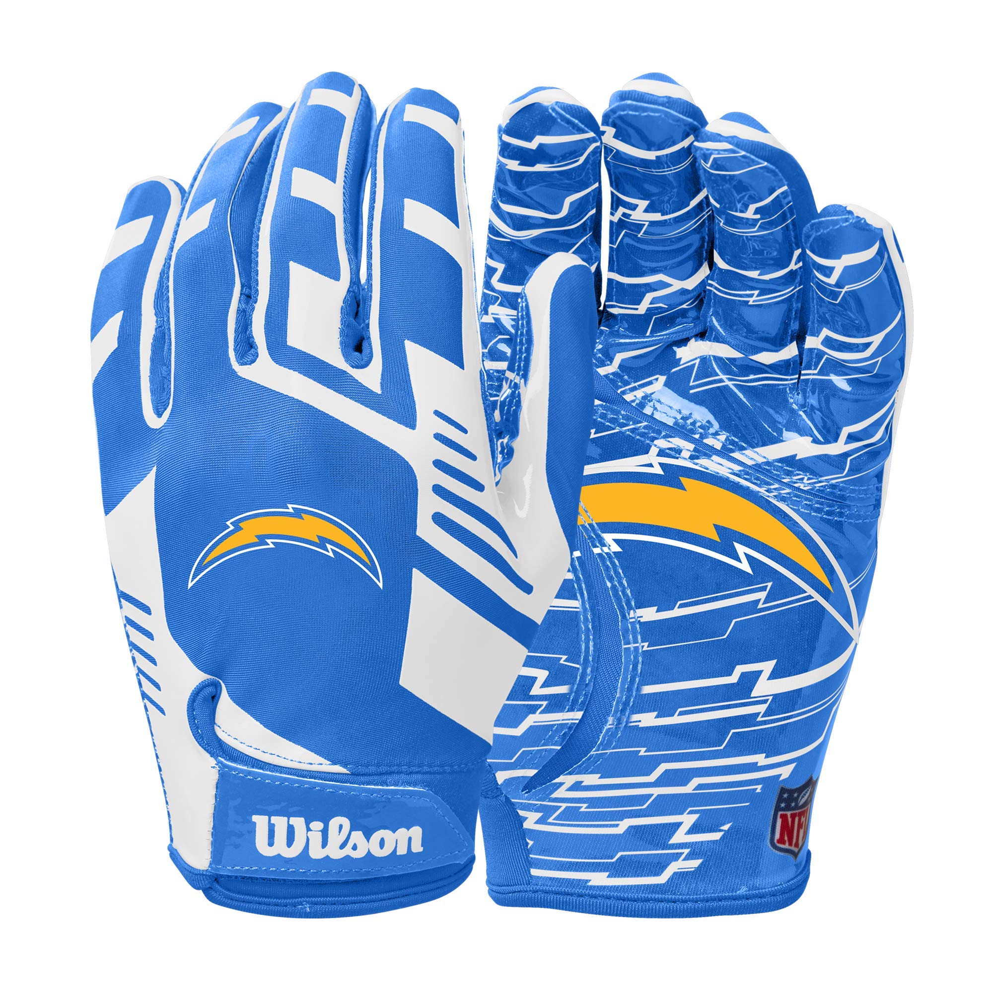 Wilson Nfl Stretch Fit Football Gloves - Youth, Los Angeles Chargers