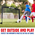 Net Playz 4Ftx3Ft Easy Fold-Up Portable Training Soccer Goal, 36''D X 48''W X 36''H, Set Of 2