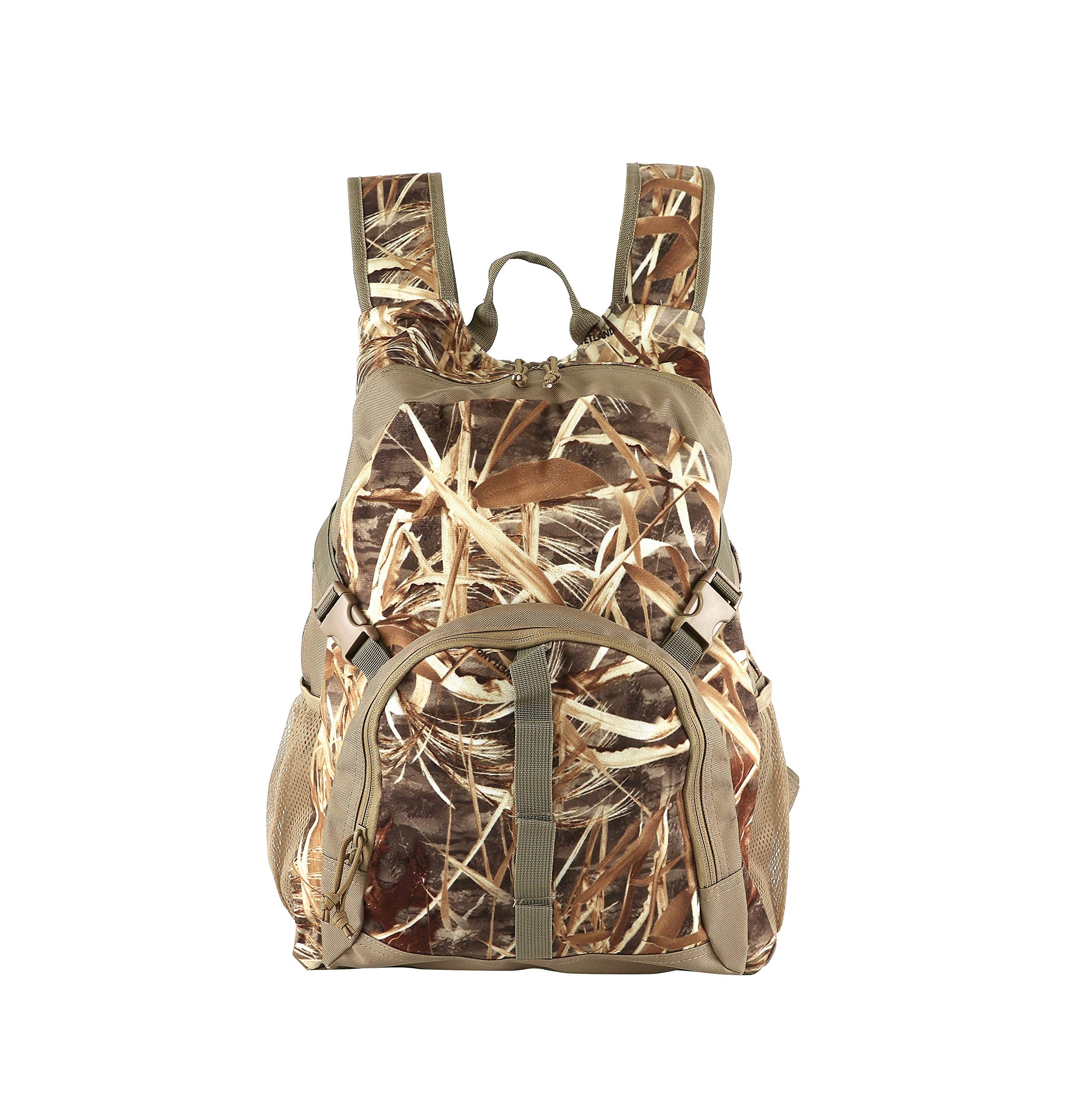 Auscamotek Hunting Backpack For Men - Camo Duck Hunting Backpack - Durable Camouflage Bag For Hunters -Grass Camo
