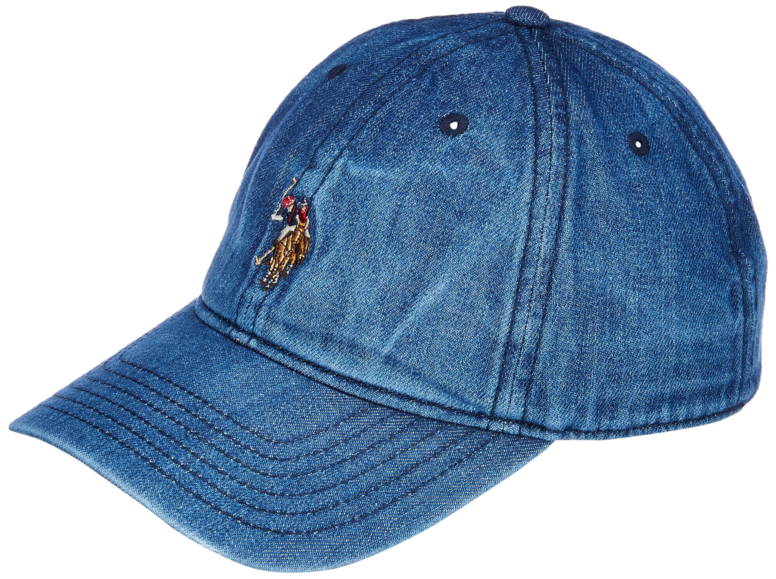 U.S. Polo Assn. Mens Baseball Denim Cap (Udcap0506_Dk. Blue_Os)