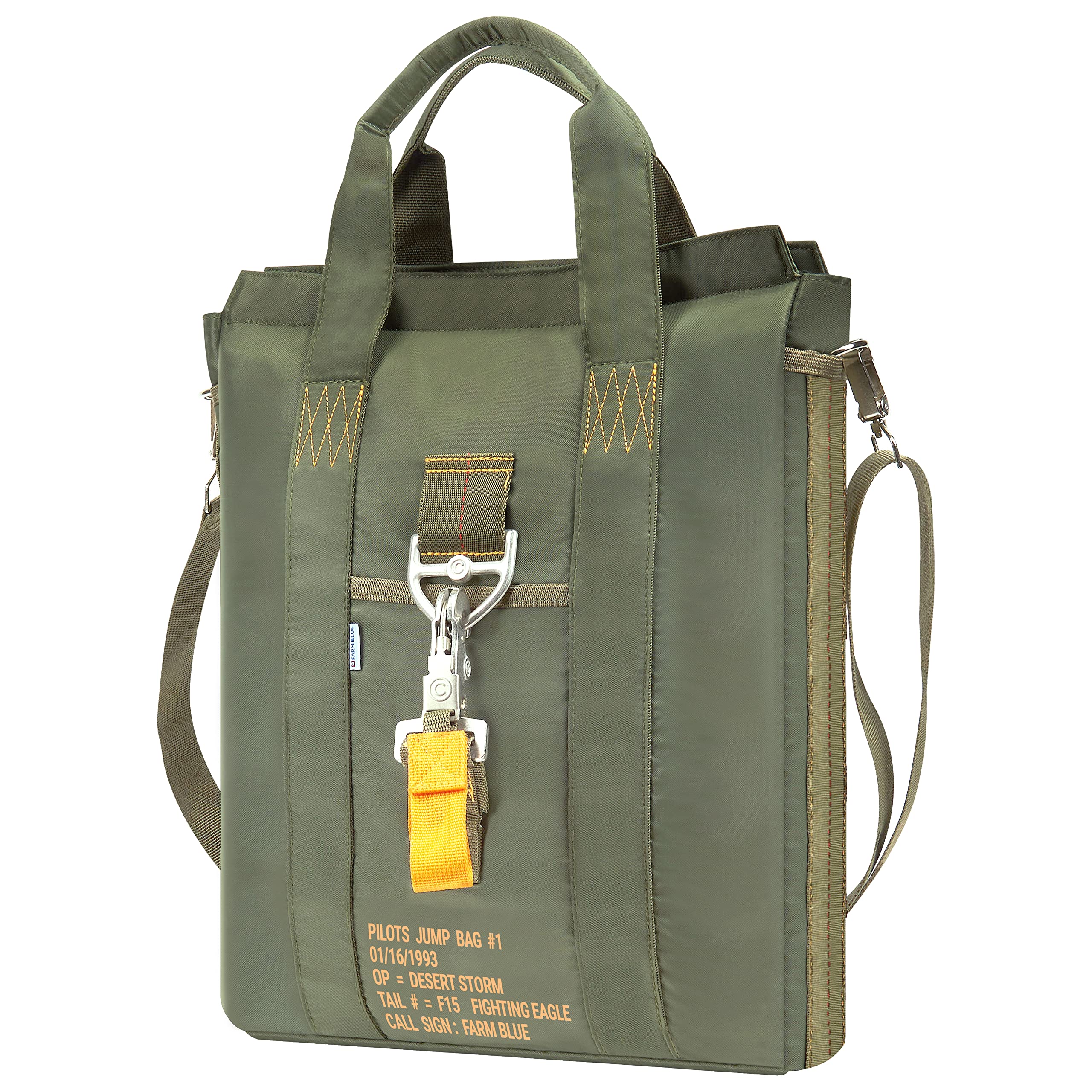 Farm Blue Tactical Flight Bag Aviators Parachute Pilot Helmet Bag #1 OD Green - Military Style