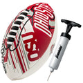 Franklin Sports Ohio State Foam Football - Youth Mini Football For Kids - 8.5'' Junior Soft Foam Ball - Spacelace Easy Grip Cove