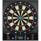 Cyeelife Electronic Dartboard&12 Soft Darts,8 Players&34 Games&255 Variations,Battery/Adapter/3 Languages Switching For Professi