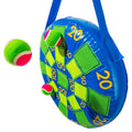 Franklin Sports Kids Tennis Ball Dartboard Game - Inflatable Dart Ball Game Set With (3) Self Stick Tennis Ball - Fun Indoor + O