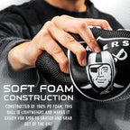 Franklin Sports Nfl Las Vegas Raiders Football - Kids Foam Football - Soft Football - Mini Size - Perfect For Gameday - 8.5'' 3D