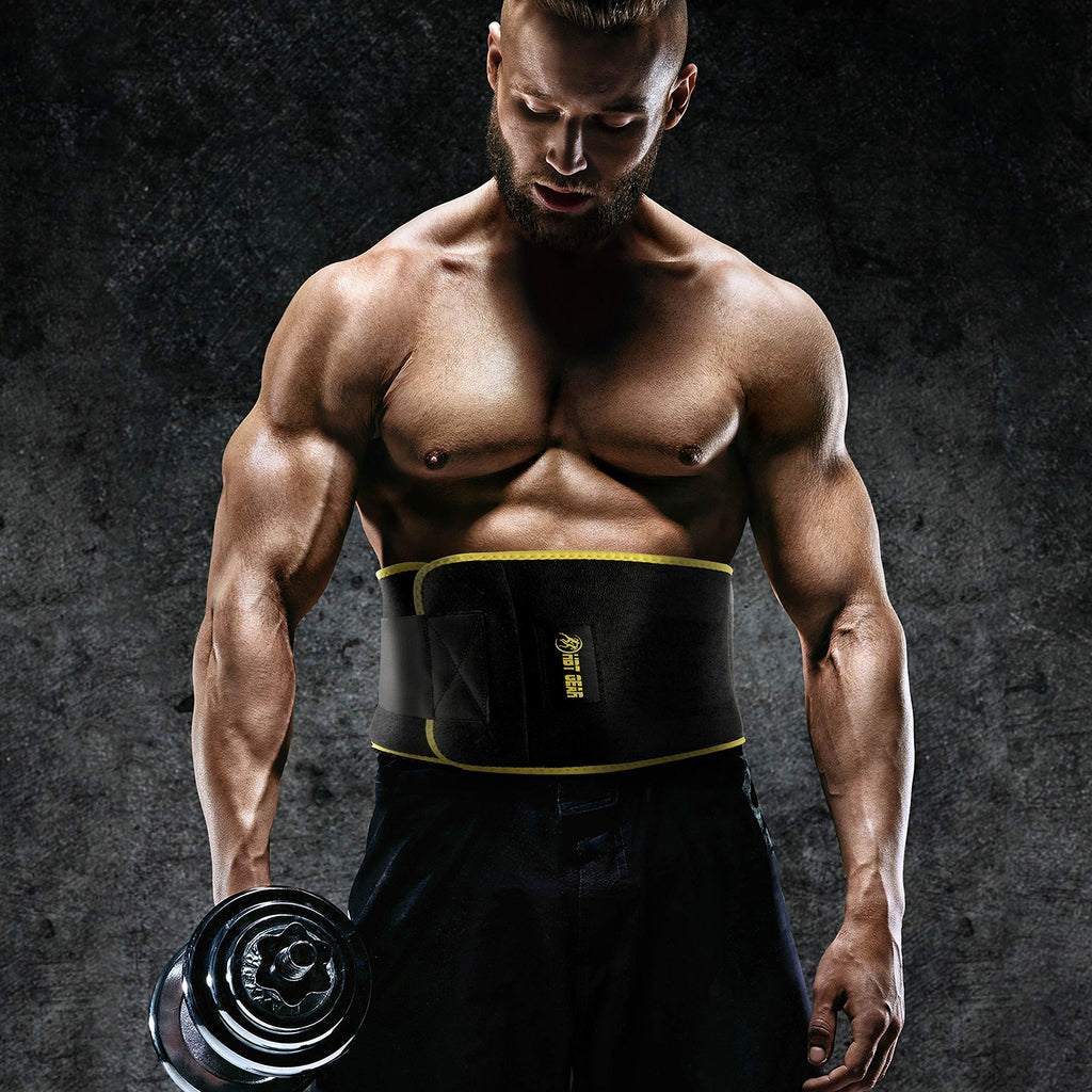 Hbt Gear Waist Trimmer Belt - Sauna Sweat Band Waist Trainer For Women Men