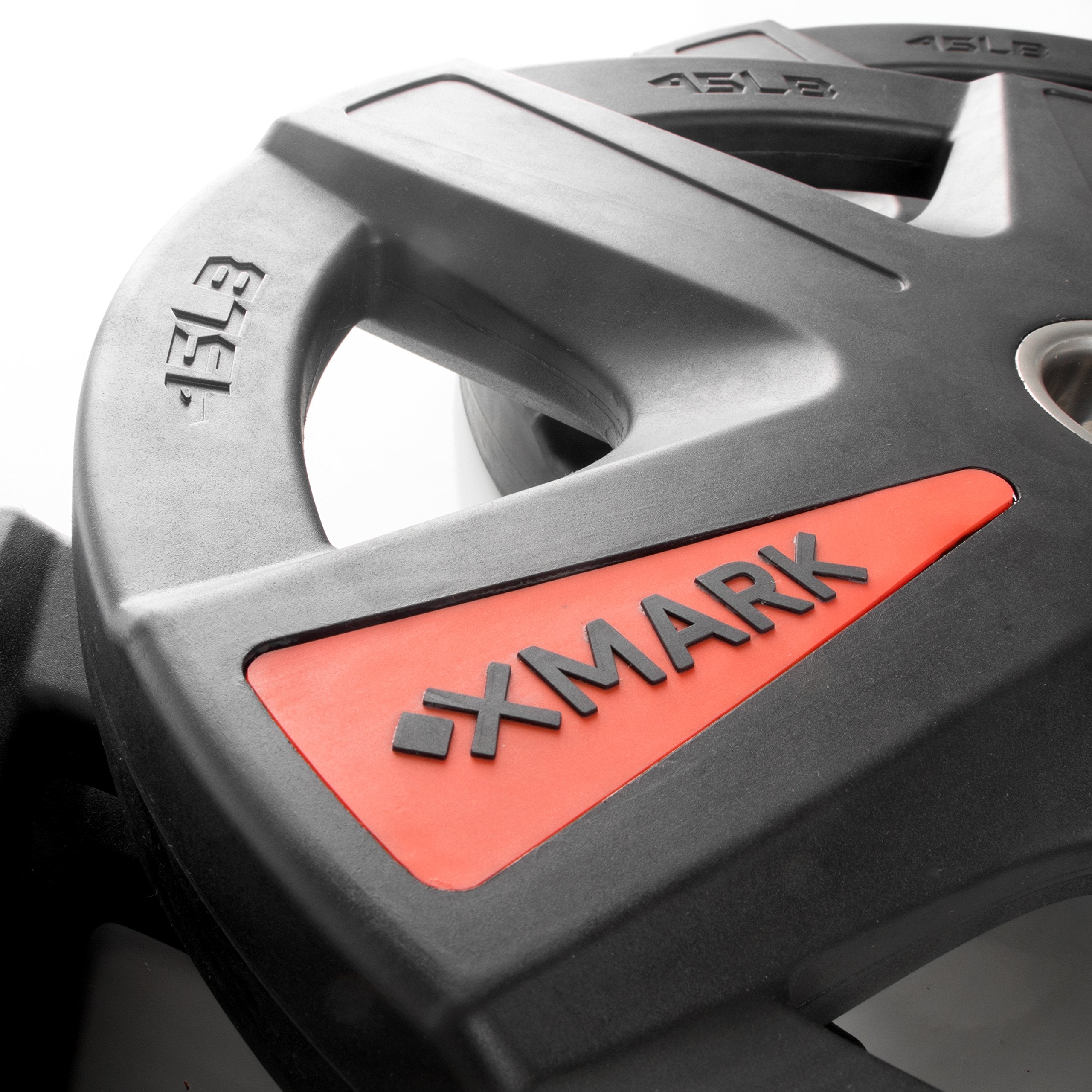 Xmark Texas Star 45 Lb Pair Olympic Plates, Patented Design, One-Year Warranty, Olympic Weight Plates