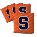 YouTheFan Officially-Licensed NCAA Syracuse Orange Set of 4 Cornhole Bags - All Weather Regulation 6    x 6    Size - 16oz Weigh