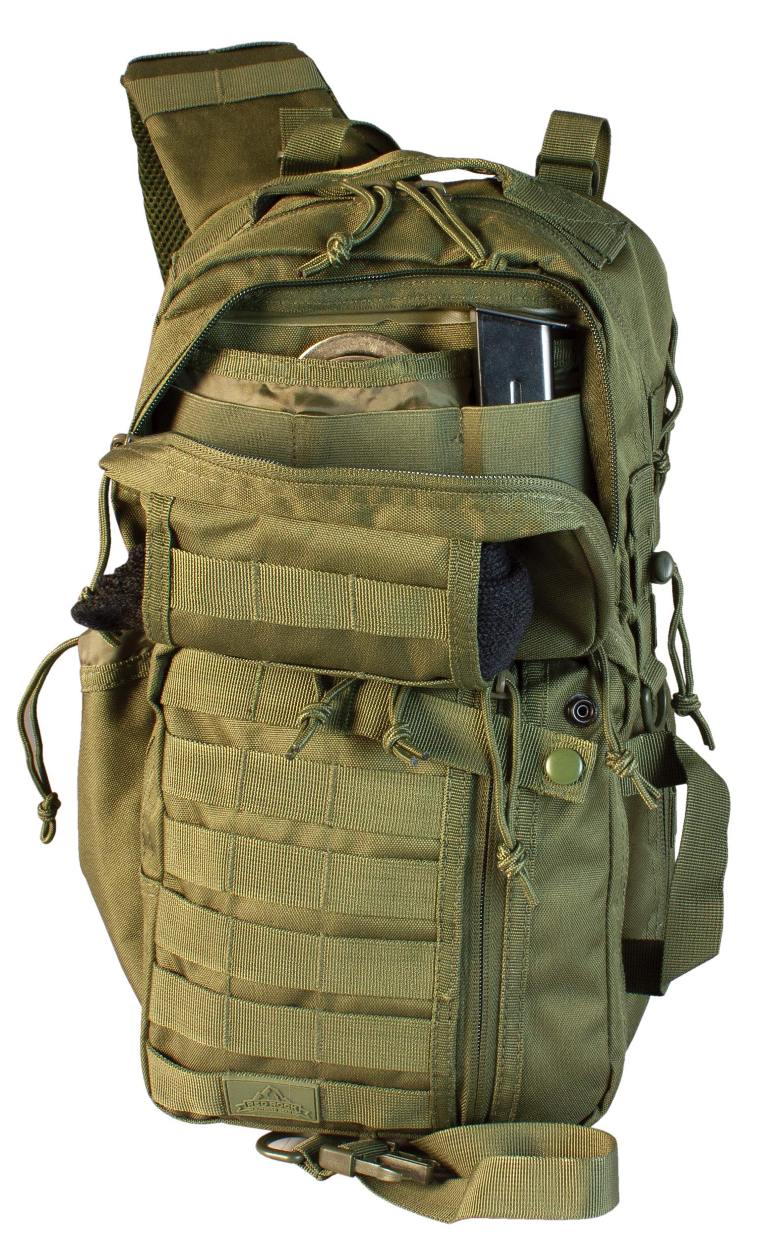 Red Rock Outdoor Gear - Rambler Sling Pack, Olive Drab, Large