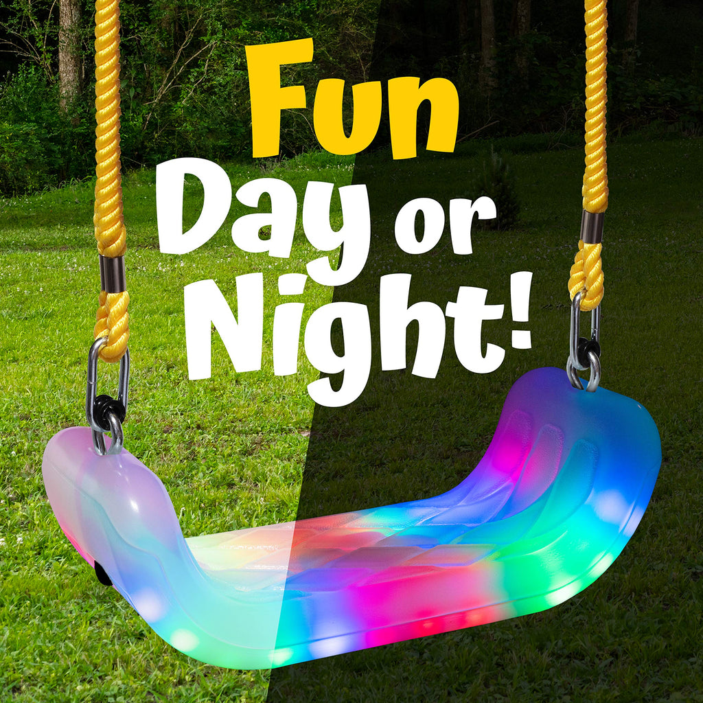 Firefly Led Lighted Adjustable Swing Seat. 15'' W X 6'' Deep X 5'' H, By Xdp Recreation