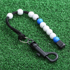 Muxsam 1 Piece Golf Beads Score Counter With Clip (Blue), Golf Stroke Score Count Keeper Putting Score Counter For Referee Caddy