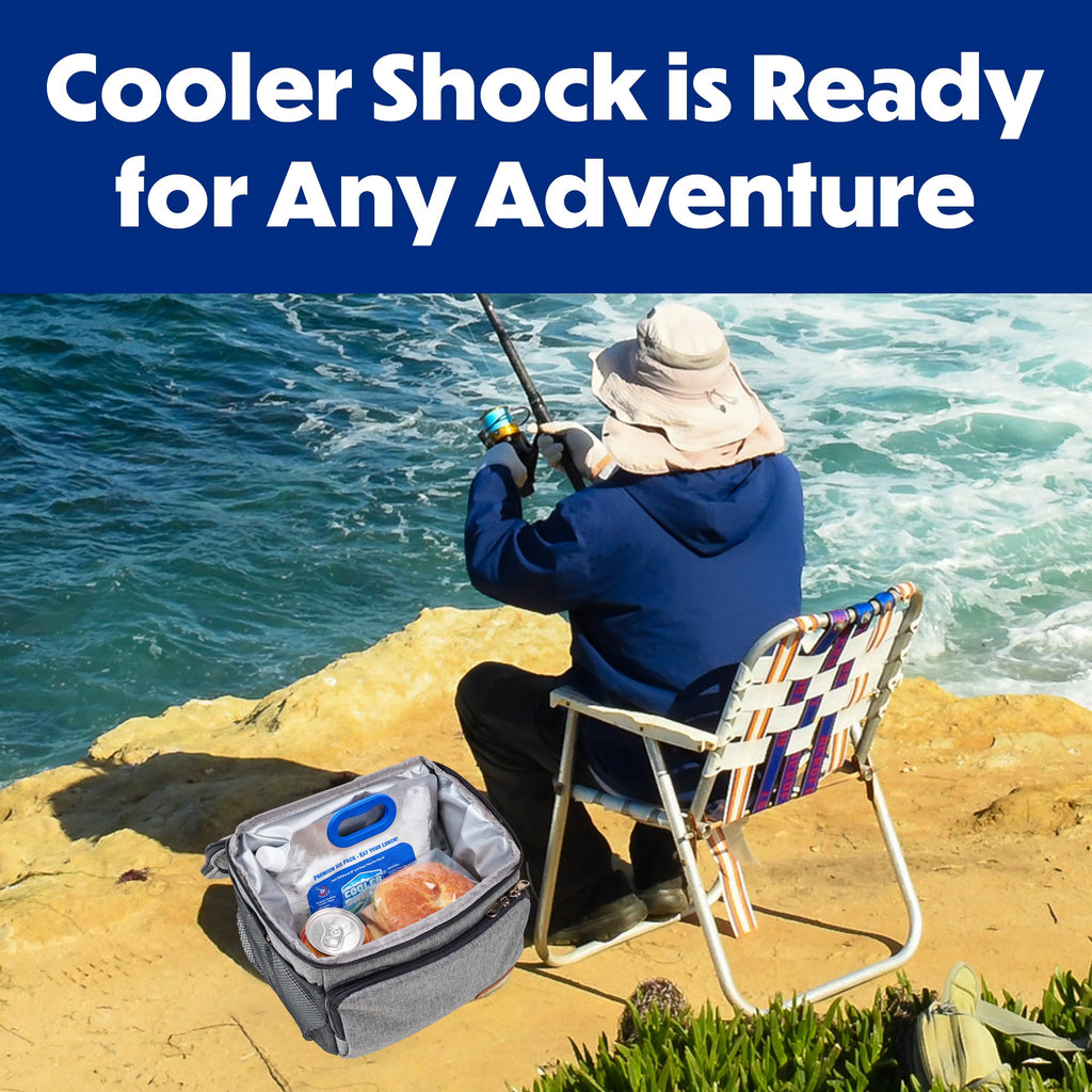 Cooler Shock Reusable Ice Packs For Cooler, 8.5X7.5 - Long Lasting Cold Freezer Packs For Coolers And Lunch Boxes - Cooler Ice P