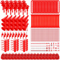 Soulchen 540 Pcs Red Team Spirit Accessories Bulk Field Day Accessories Pep Rally Color War Camp Spirit Events Party Items Cheer