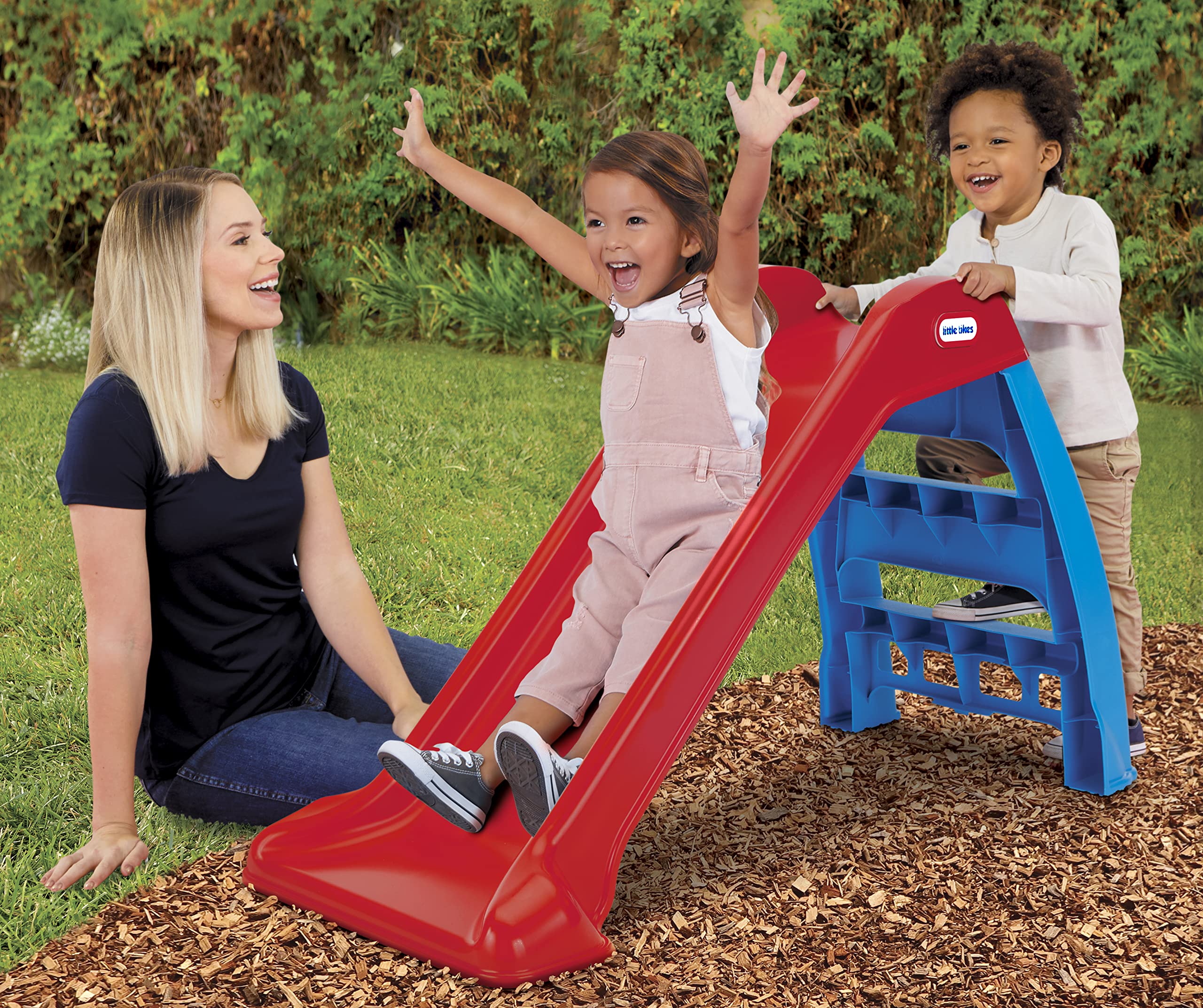 Little Tikes First Slip And Slide, Easy Set Up Playset For Indoor Outdoor Backyard, Easy To Store, Safe Toy For Toddler,Kids (Re