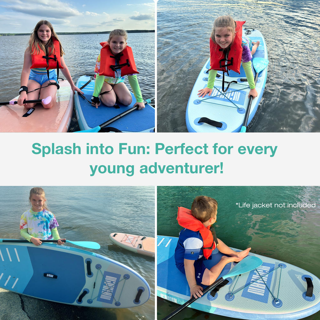 Niphean Inflatable Stand Up Paddle Board with SUP Accessories, Anti-Slip EVA Deck, 106 Inflatable Paddle Boards for Adults & You