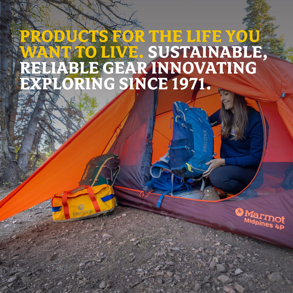 Marmot Midpines 4-Person Tent  Weather-Resistant And Durable, Red Sun/Picante