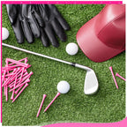 Jenaai 200 Pcs Golf Tees Bamboo Golf Tees Professional Golf Tees Bulk For Women Girls Golf Club Accessories (3-1/4 Inch,)