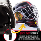 Franklin Sports Chicago Blackhawks Nhl Hockey Goalie Face Mask - Goalie Mask For Kids Street Hockey - Youth Nhl Team Masks For K