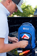 Blue Coolers Blue Seventy-Two  72 Hour Emergency Backpack Survival Kit For 1 Person  Survival Kit For Wildfires, Earthquakes, To