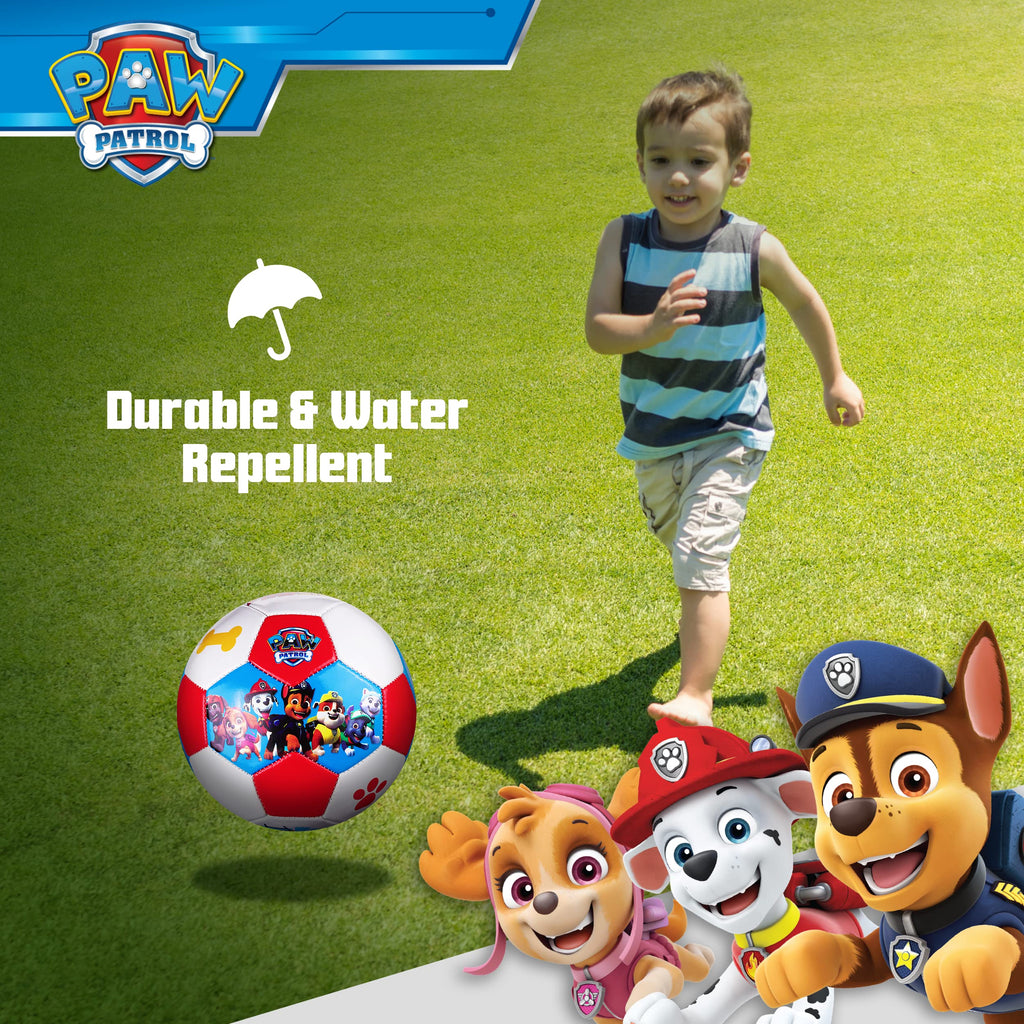 PAW Patrol Kids Soccer Ball Size 3, Marshall, Skye, Everest, and Chase Officially Licensed Futbol for Boys and Girls Soccer Play