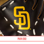 Franklin Sports Mlb Youth Teeball Glove + Foam Ball Set - Kids San Diego Padres Baseball + Teeball Mitt And Ball - Perfect First