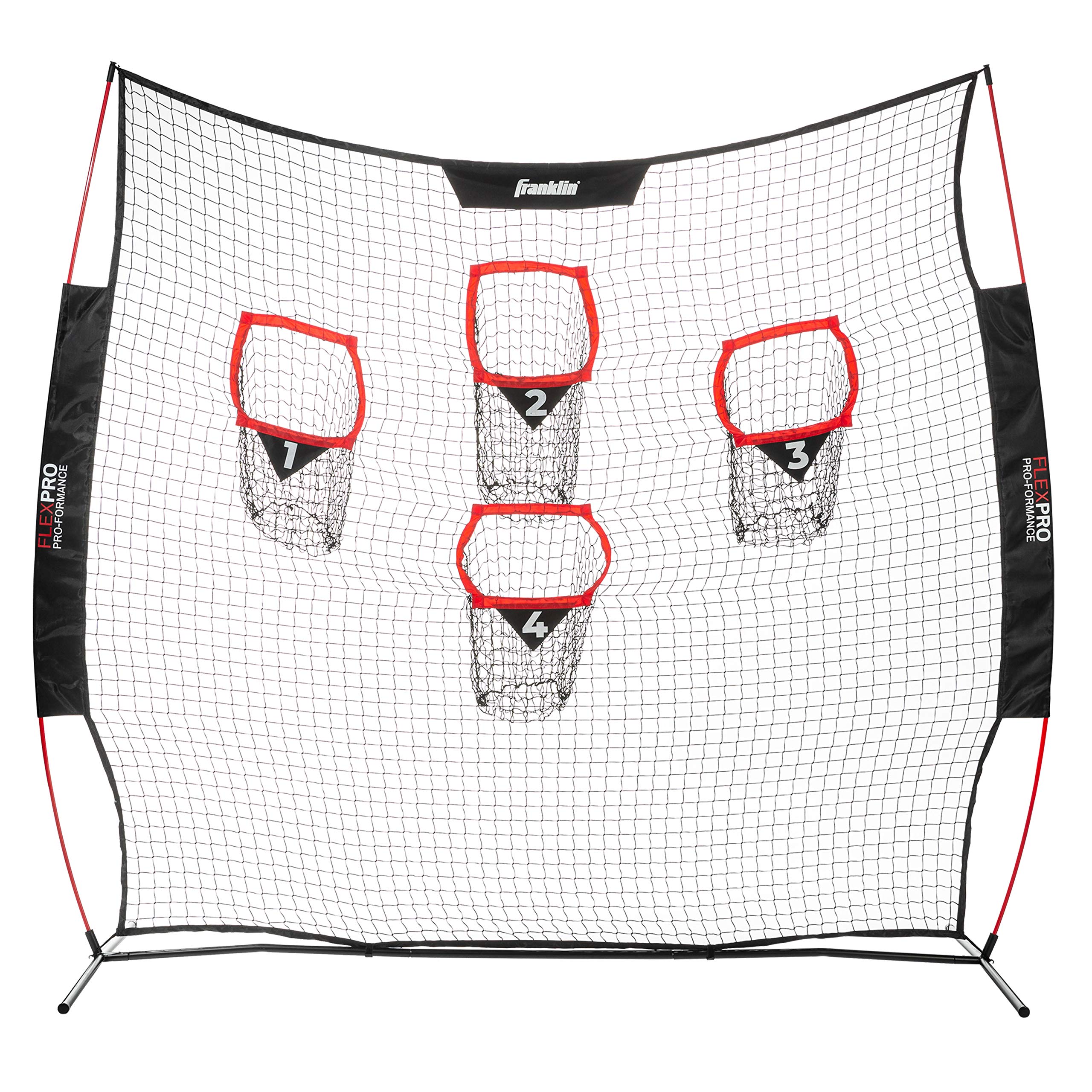 Franklin Sports 8 Foot X 8 Foot Football Accuracy Target - Four Targets - Improve Throwing Skills - Quarterback Training - Footb