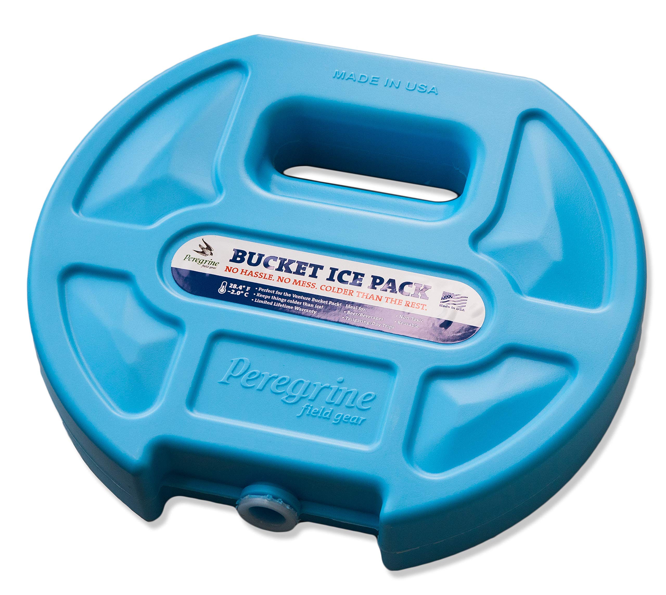 Peregrine Field Gear Bucket Ice Pack Compatible with Venture Bucket for Drink, Beverage, Camping, Hunting & Fishing