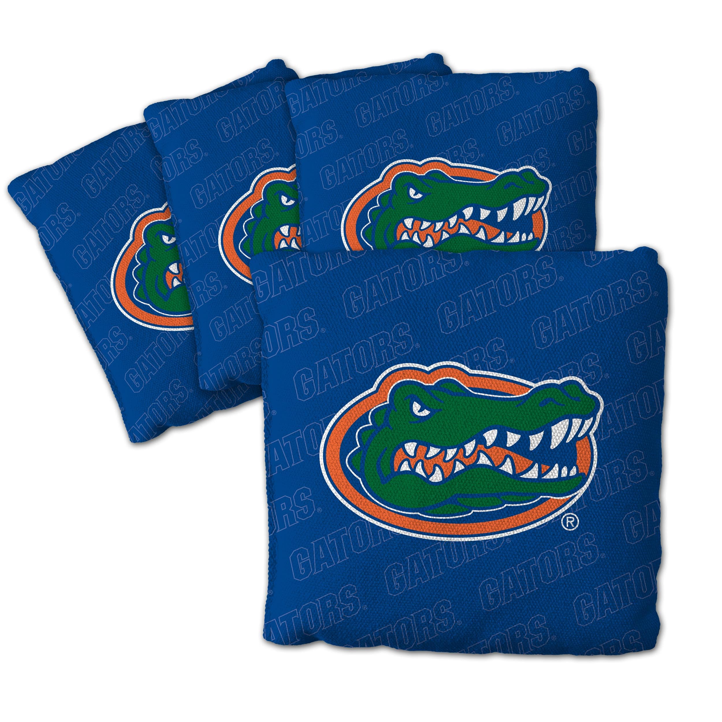 YouTheFan Officially-Licensed NCAA Florida Gators Set of 4 Cornhole Bags - All Weather Regulation 6    x 6    Size - 16oz Weight