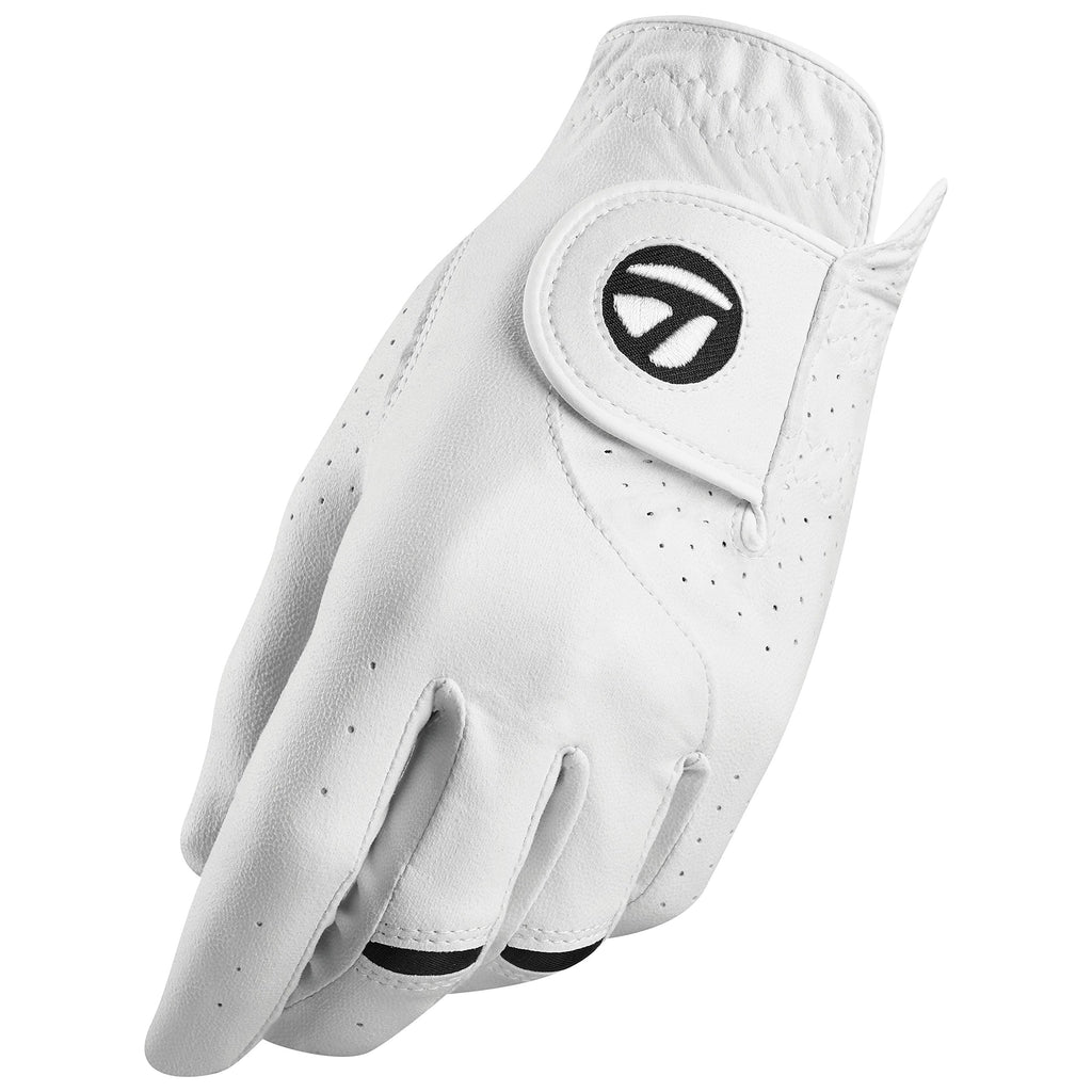 TaylorMade Golf STRATUS TECH GLOVE 2-PACK (WHITE, LEFT HAND, MEDIUM), WHITE(MEDIUM, WORN ON LEFT HAND)
