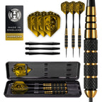 Harrows Mens Vodoo Brass Darts Steel Tip, Yellow/Black, 23G