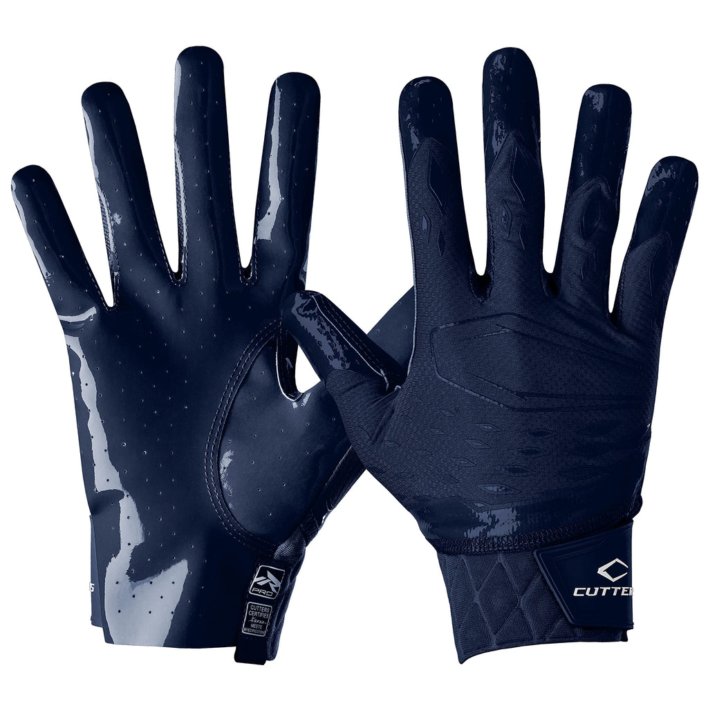 Cutters Rev Pro 5.0 Receiver Gloves Solid Navy S