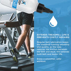 Action Fitness 100% Silicone Treadmill Belt Lubricant, 4-Ounce Bottle With Both An Application Tube And A Twist Spout Cap - Easy