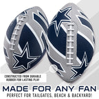 Franklin Sports Nfl Dallas Cowboys Football - Youth Football - Mini 8.5'' Rubber Football - Perfect For Kids - Team Logos And Co