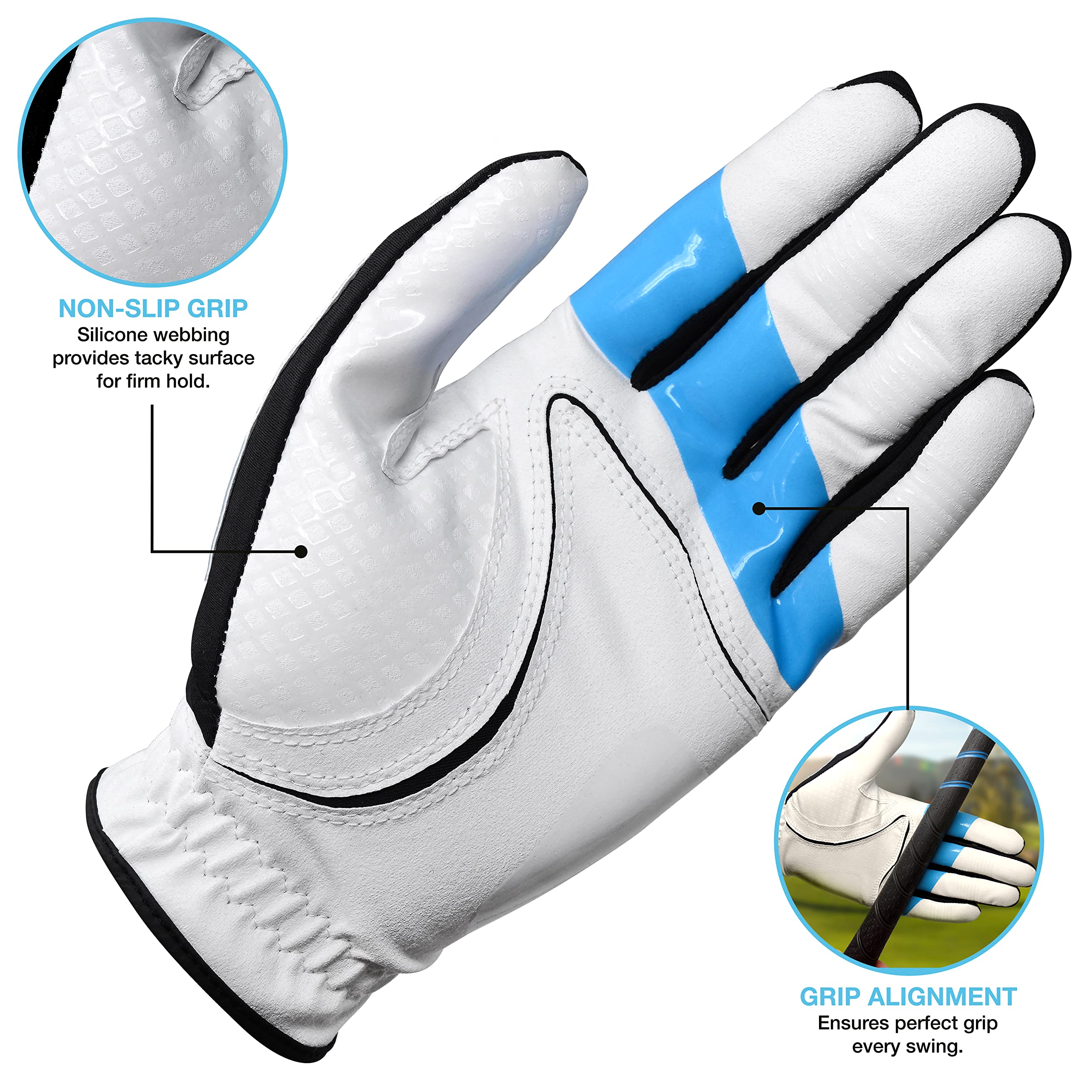 Me And My Golf True Grip Training Golf Glove - Perfect Grip Every Swing (Large-Extra Large, Left Hand (For Right-Handed Golfers)