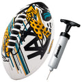 Franklin Sports Nfl Jacksonville Jaguars Football - Youth Mini Football - 8.5'' Junior Size Ball - Spacelace Easy Grip Texture-