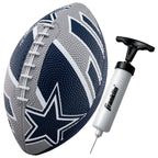 Franklin Sports Nfl Dallas Cowboys Football - Youth Football - Mini 8.5'' Rubber Football - Perfect For Kids - Team Logos And Co