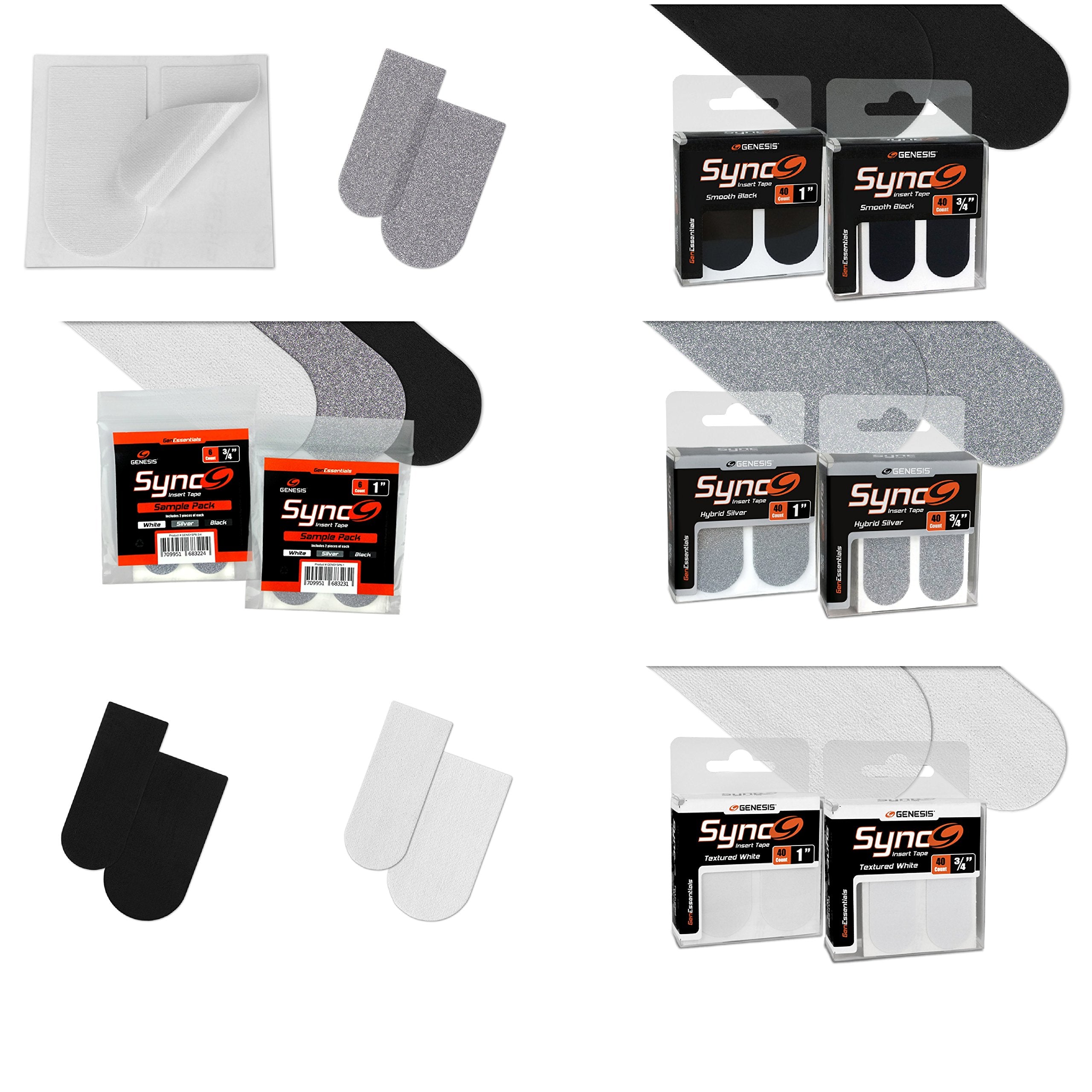Genesis Bowling Sync Tape 1'' Sampler Pack - 6Ct, Multi