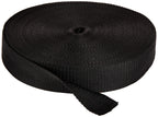 Strapworks Heavyweight Polypropylene Webbing - Heavy Duty Poly Strapping For Outdoor Diy Gear Repair, 3/4 Inch X 10 Yards, Black