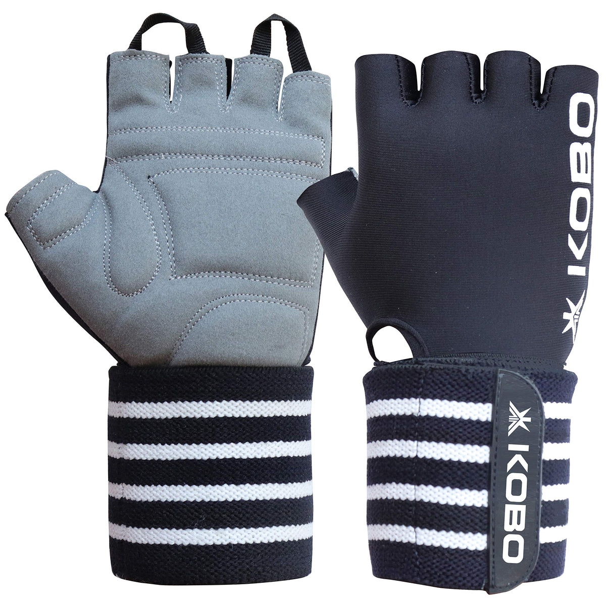 Kobo WTG50SMALL Weight Lifting Gym Gloves Hand Protector for Fitness Trainingsmall (Multi Colour) with Wrist Support