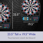 Viper 787 Electronic Dartboard, Ultra Thin Spider For Increased Scoring Area, Free Floating Segments, Locking Segment Holes For