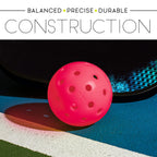Franklin Sports X-40 Pickleballs - Outdoor - 100 Pack Bulk - Usa Pickleball Approved - Pink - Official Ball Of Us Open Picklebal