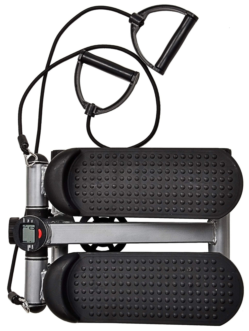 Fitvids Adjustable Mini Stepper Stair Stepper Stepping Machine With Resistance Bands, Gray
