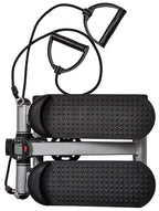 Fitvids Adjustable Mini Stepper Stair Stepper Stepping Machine With Resistance Bands, Gray