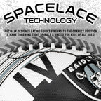 Franklin Sports Nfl Las Vegas Raiders Football - Youth Mini Football - 8.5'' Junior Size Ball - Spacelace Easy Grip Texture- Per