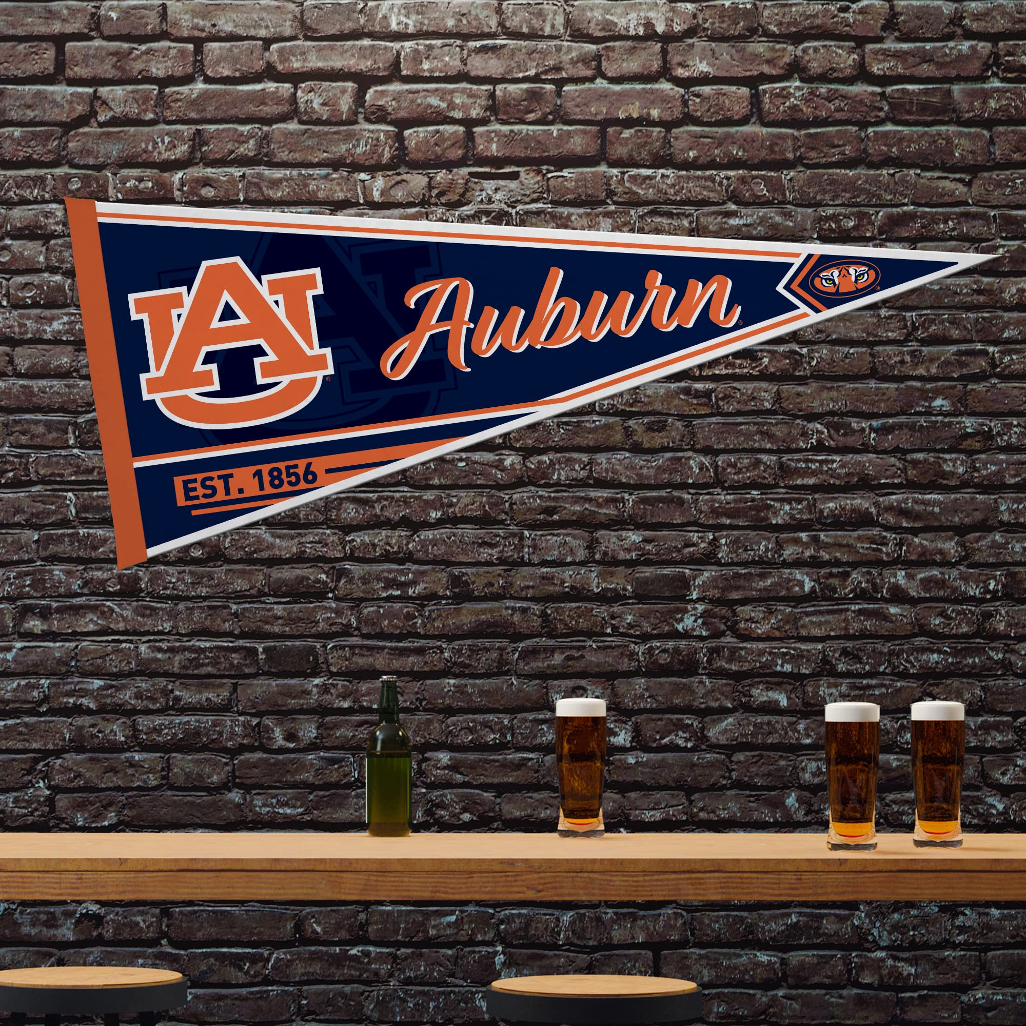 Rico Industries Ncaa Auburn Tigers Classic 12'' X 30'' Felt Wall D  Cor Pennant - Great For Home/Bed Room/Man Cave D  Cor