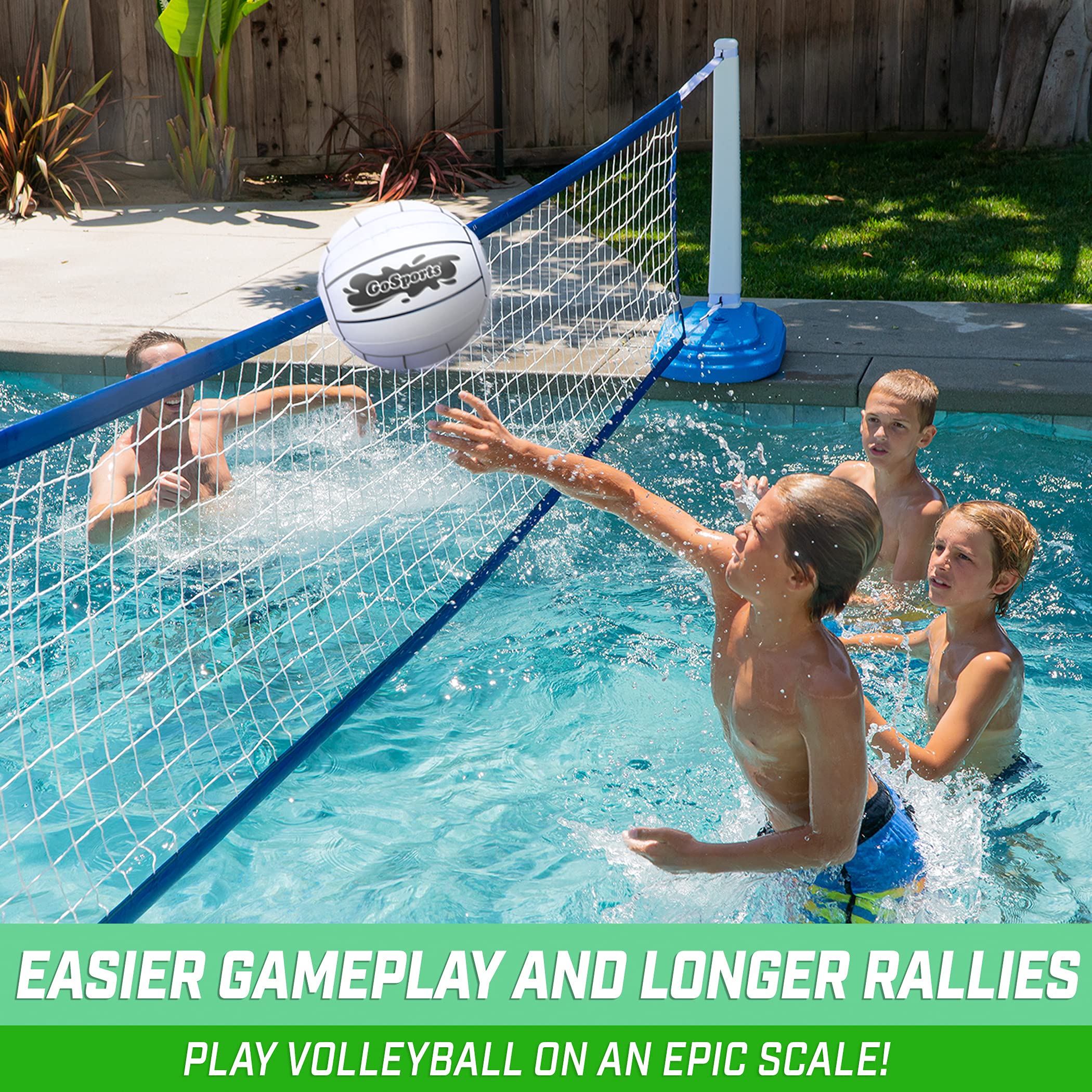Gosports 12 Inch Xl Inflatable Volleyball, 3 Pack - Easier Rallies On An Epic Scale For All Skill Levels