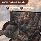 Goplus 360 Swivel Hunting Chair, Folding Hunting Blind Chair For Adults With Cup Holder & Carrying Bag, Lightweight Portable Cam