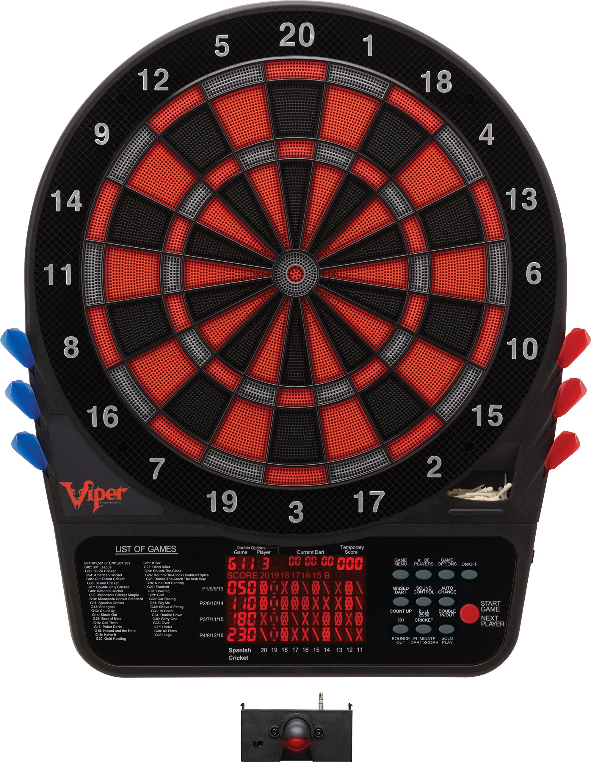 Viper 800 Electronic Soft Tip Dartboard Bundle With Laserlite Laser Throw/Toe Line Marker