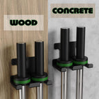 Vertical Barbell Rack Barbell Holder Wall Mount Barbell Storage Holder Olympic Bar Hanger For Home Commercial Garage Gym (Double