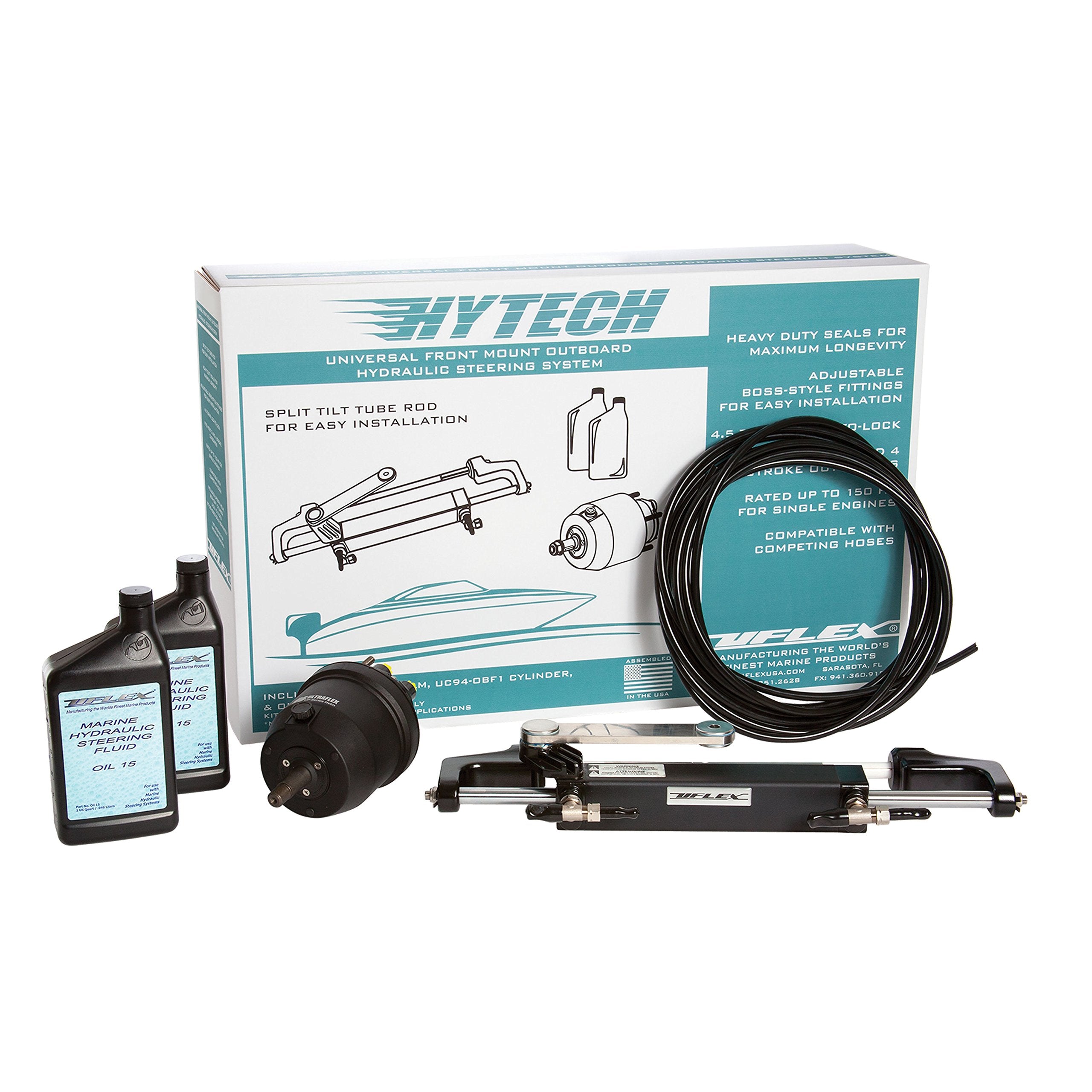 Uflex HYTECH 1.0 Hytech 1.0 Hydraulic Outboard Steering Kit